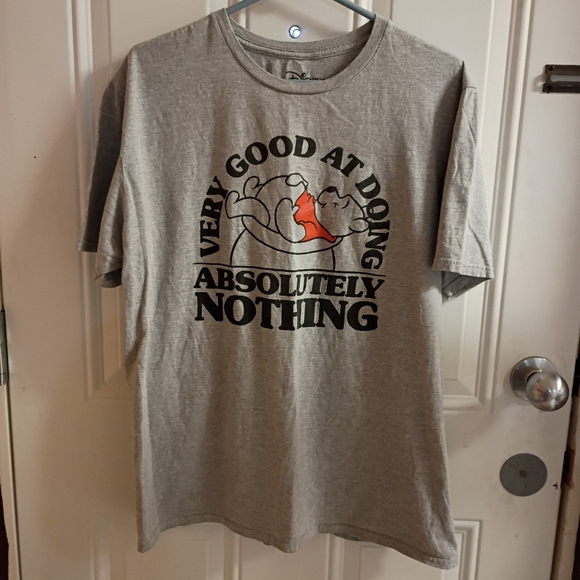 Disney Other - 2/$10 Disney Weenie The Pooh Very Good At Doing Nothing Graphic Tee Size Large